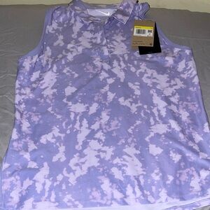 Brand new Nike Golf Lavender and Pale Pink Sleeveless Polo Tank